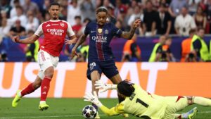 PSG’s Bradley Barcola laughs off missed chances in champions league final win