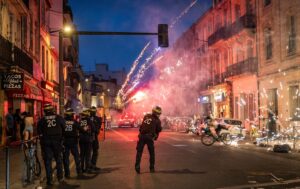 Chaos erupts in bordeaux after psg champions league victory