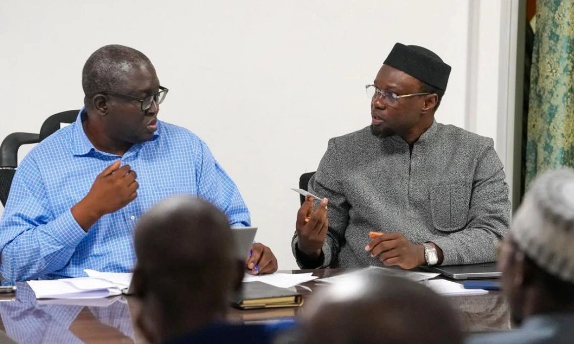 Pastef political bureau meeting where Ousmane Sonko announces key decisions