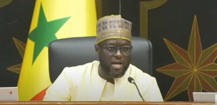 El Malick Ndiaye addressing PASTEF members