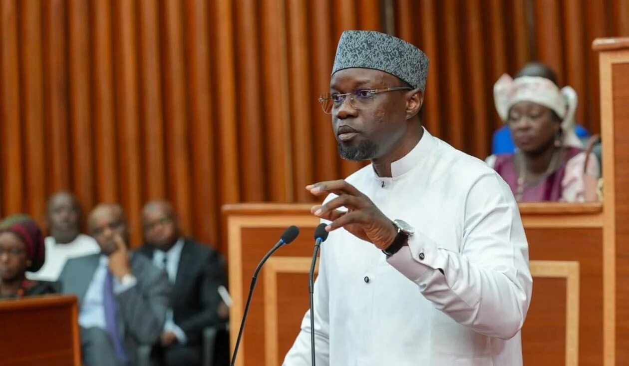 Ousmane Sonko addresses parliament