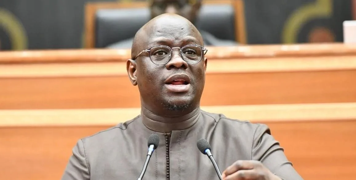 Finance Minister Cheikh Diba discussing UEMOA reforms