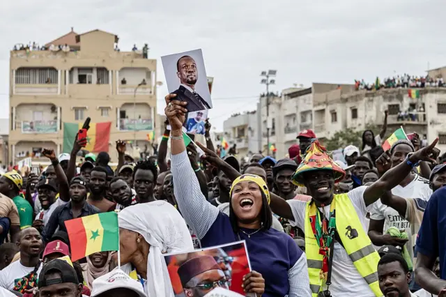 Ousmane Sonko supporters in Dakar, November 2025