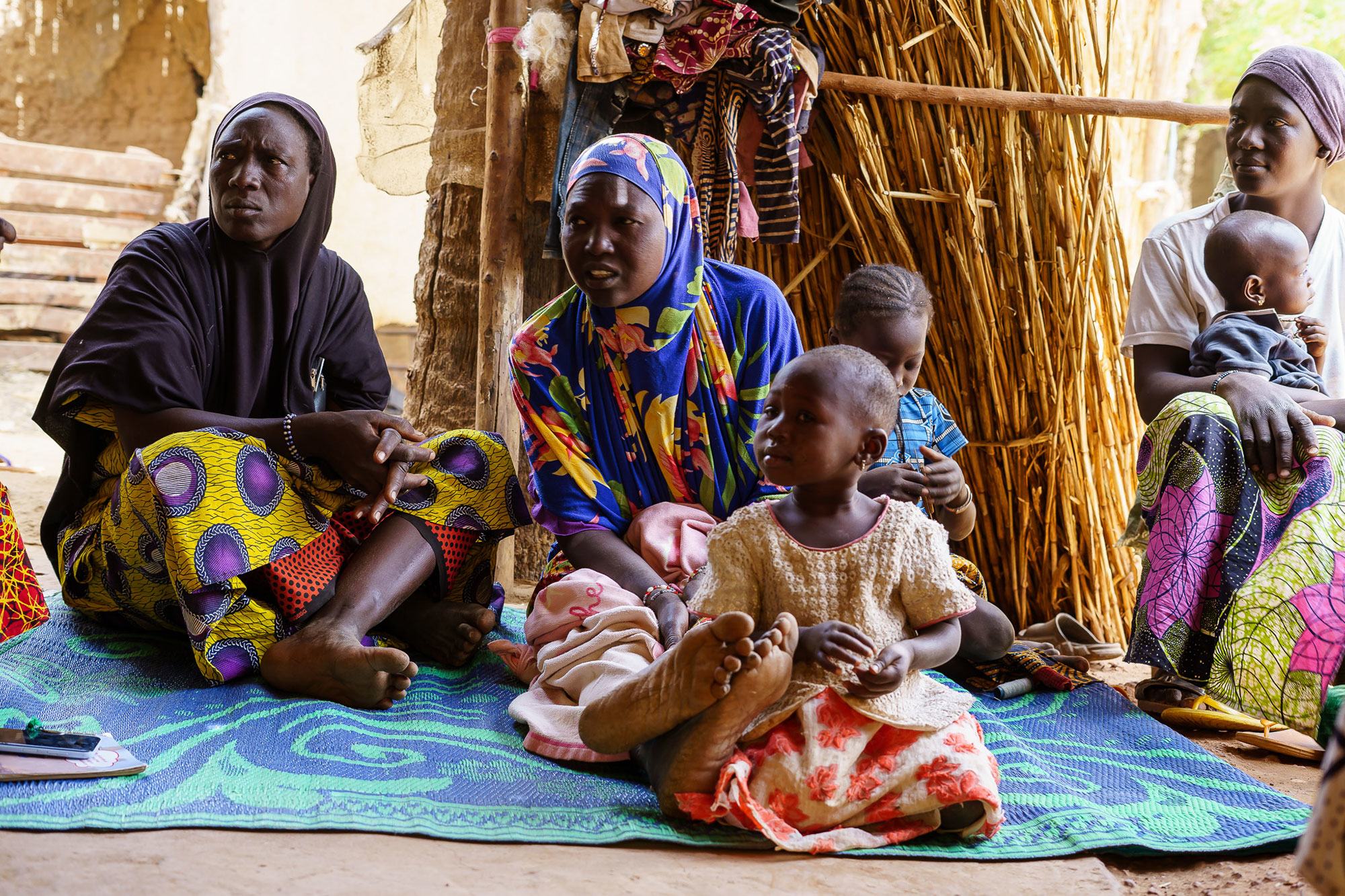 refugees fleeing violence in Burkina Faso find refuge in soucoura Mali march 2024