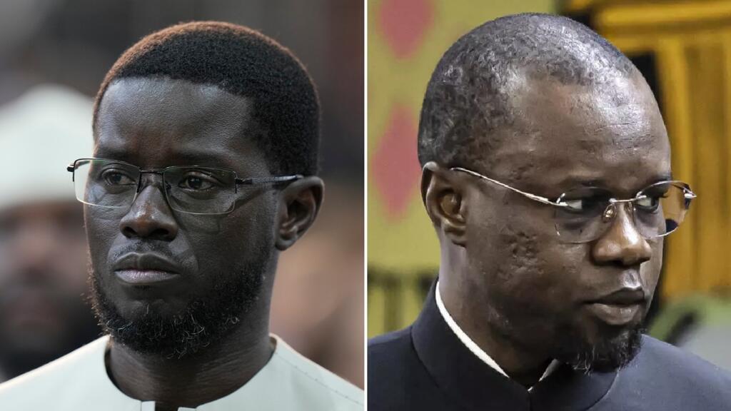 President Bassirou Diomaye Faye of Senegal (left) and former Prime Minister Ousmane Sonko (right)