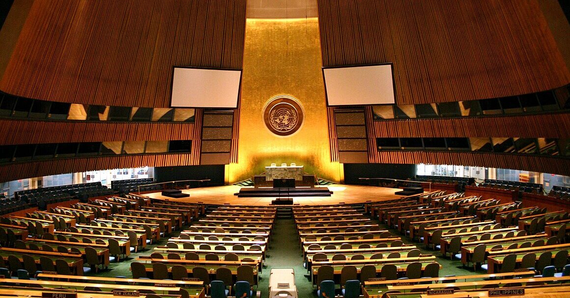 Interior of the United Nations General Assembly hall
