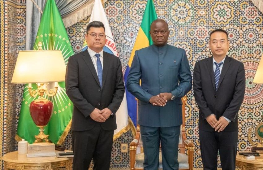 President Oligui Nguema with COVEC delegation