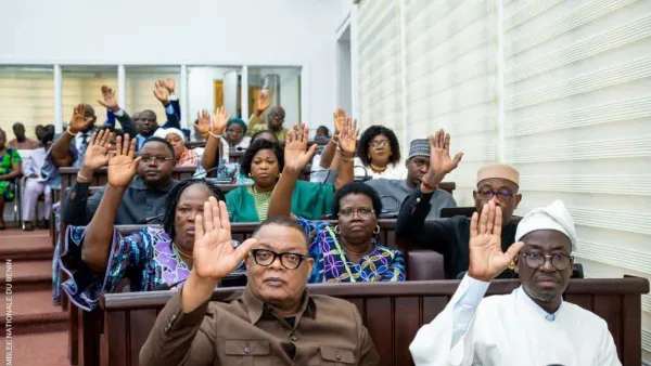 Benin National Assembly lawmakers in session