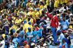 Michel Kuka Mboladinga dans les tribunes de la rencontre République Démocratique du Congo-Colombie.
