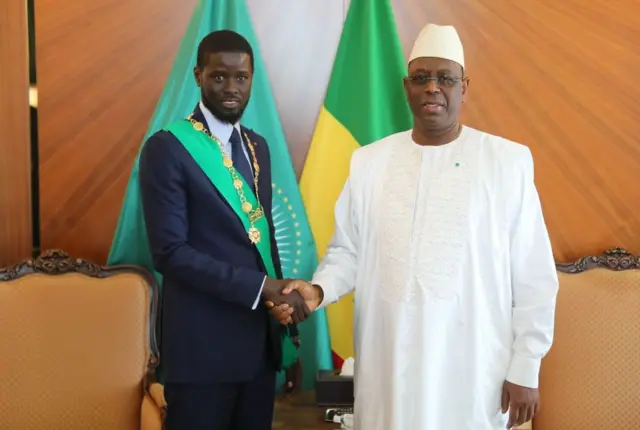 Bassirou Diomaye Faye et Macky Sall