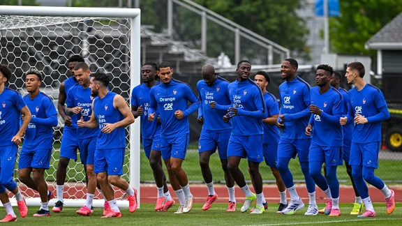 Lucas Digne in action for the French team