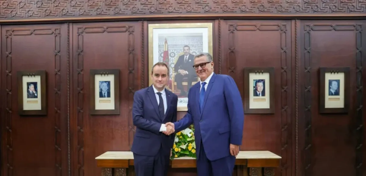 French Prime Minister Sébastien Lecornu and Moroccan officials during high-level talks