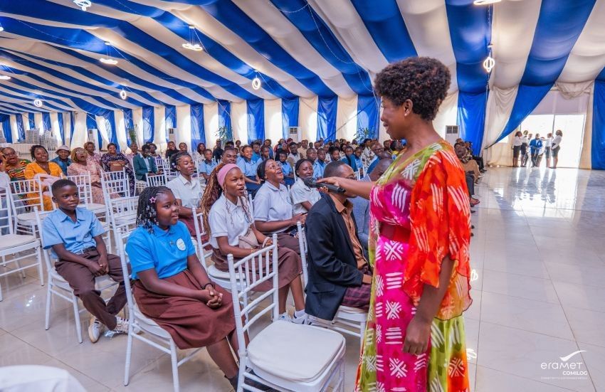 Students honored by Comilog in Moanda