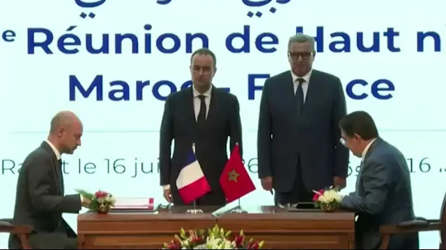 French Prime Minister Sébastien Lecornu meeting Moroccan officials