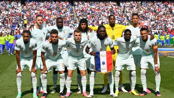 Manu Koné playing for France during the 2026 World Cup