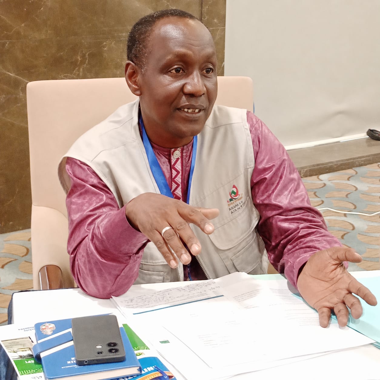 Boubacar Hamidou of HACP highlights community-based peacebuilding and capacity building
