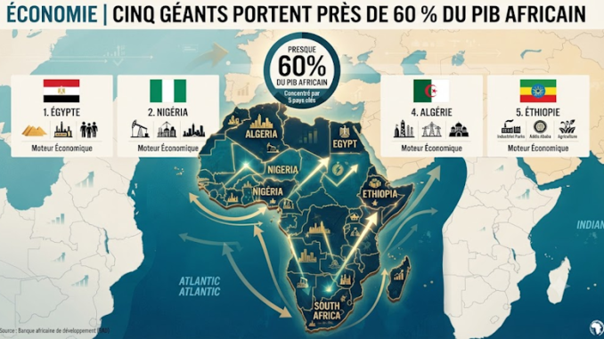 Illustration of African GDP distribution