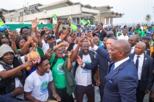 Gabon’s president joins Côte d’Ivoire’s independence celebrations