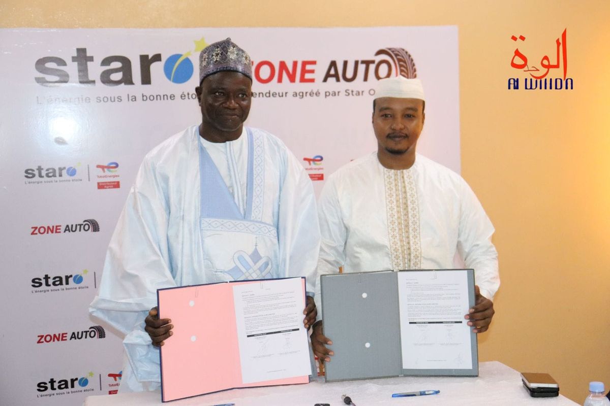 Star Oil Tchad and Zone Auto partnership signing