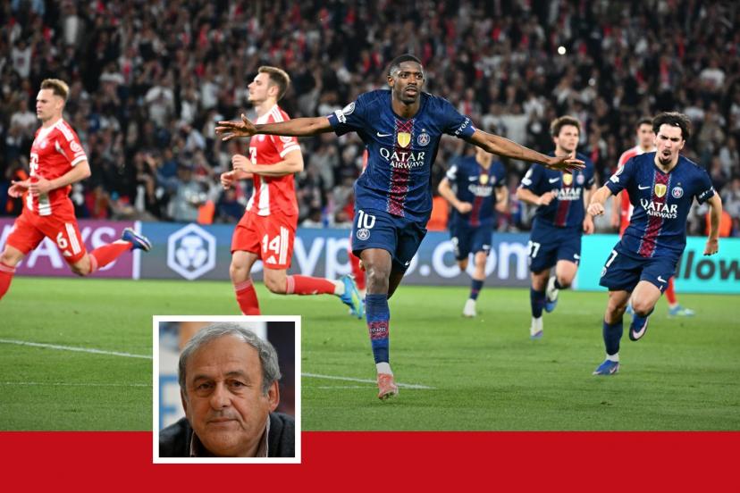 Michel Platini reflecting on the PSG-Bayern Munich match