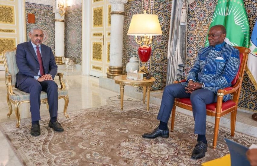 President Brice Clotaire Oligui Nguema meeting with Sidi Ould Tah